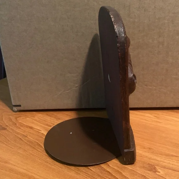 Vintage Brown 1940s Syroco Wood Horse Head Bookend Set of 2…2nd One Just Found! - Picture 4 of 16